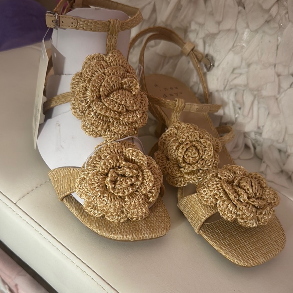 Target Tan Floral Women's Sandals